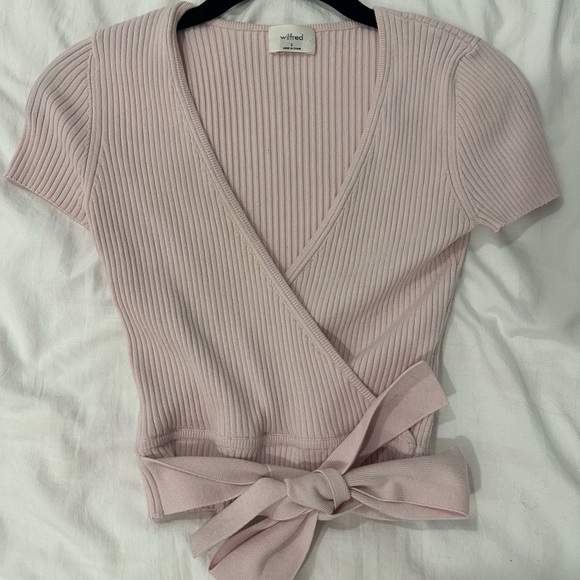 Aritzia Wilfred Pink Knit Top - Picture 1 of 1